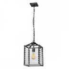 Louvre Industrial Ceiling Pendant Light In Gunmetal Finish LOUVRE-1P