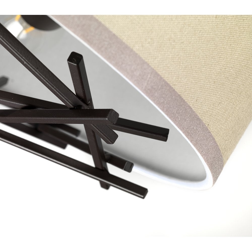 Taiko 3 Light Ceiling Pendant Light In Old Bronze Finish TAIKO-3P
