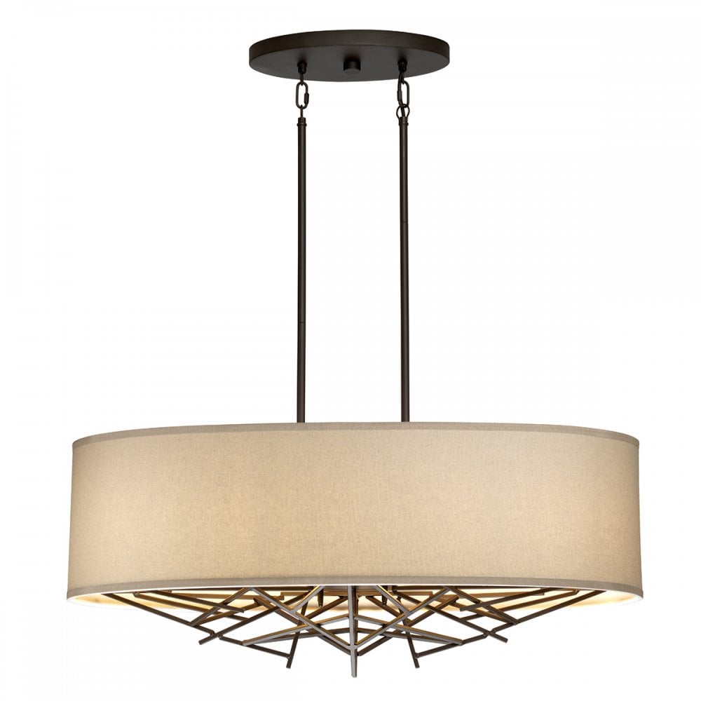 Taiko 5 Light Isle Ceiling Pendant Light In Old Bronze Finish TAIKO5-ISLE