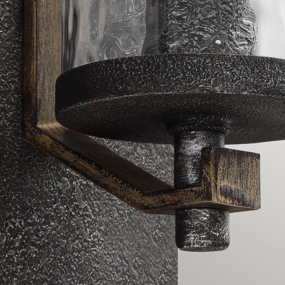Angelo Single Wall Light In Slate Grey Metal QN-ANGELO1