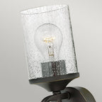 Casa Classic 1 Light Wall Light In Olde Black Finish HK-CASA1