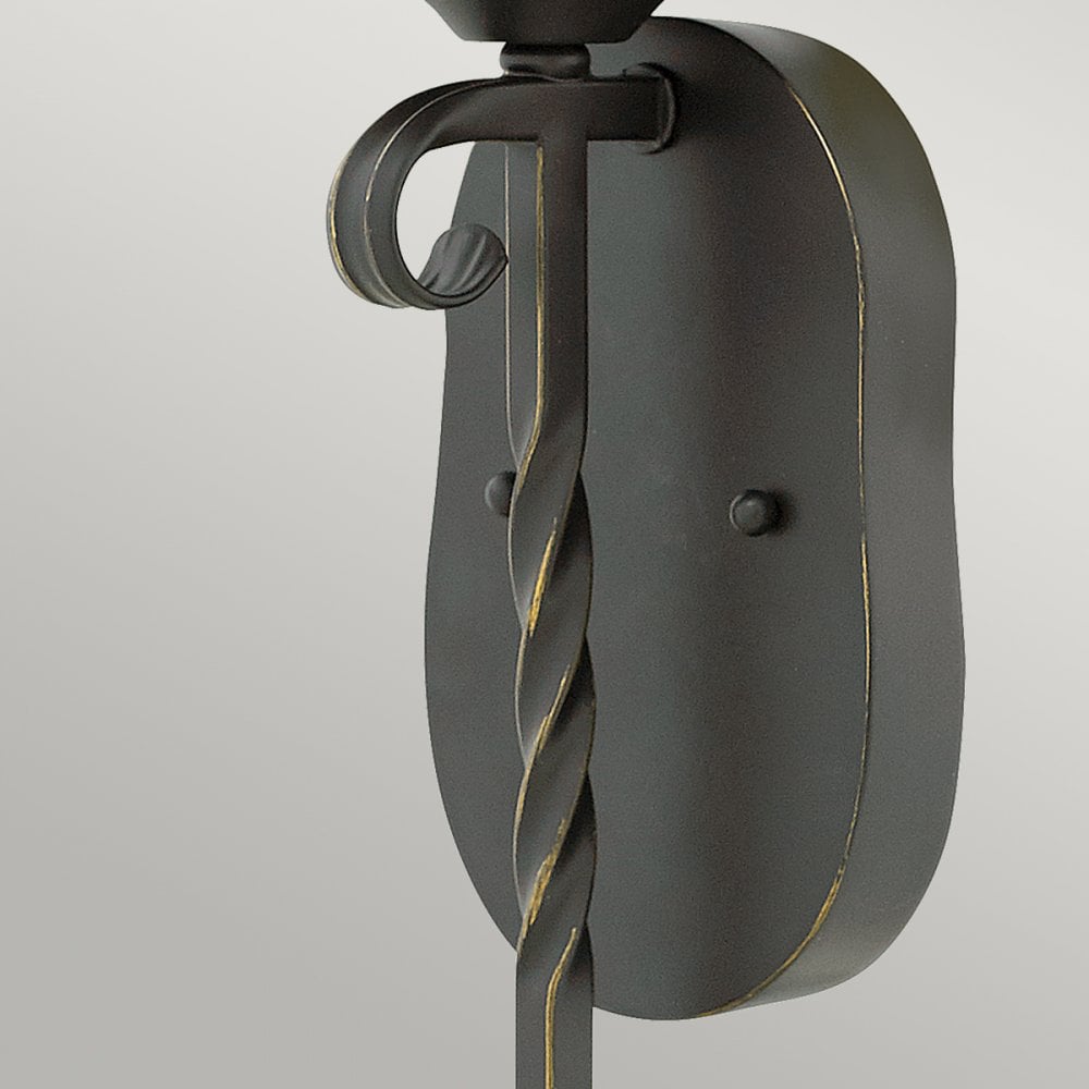 Casa Classic 1 Light Wall Light In Olde Black Finish HK-CASA1