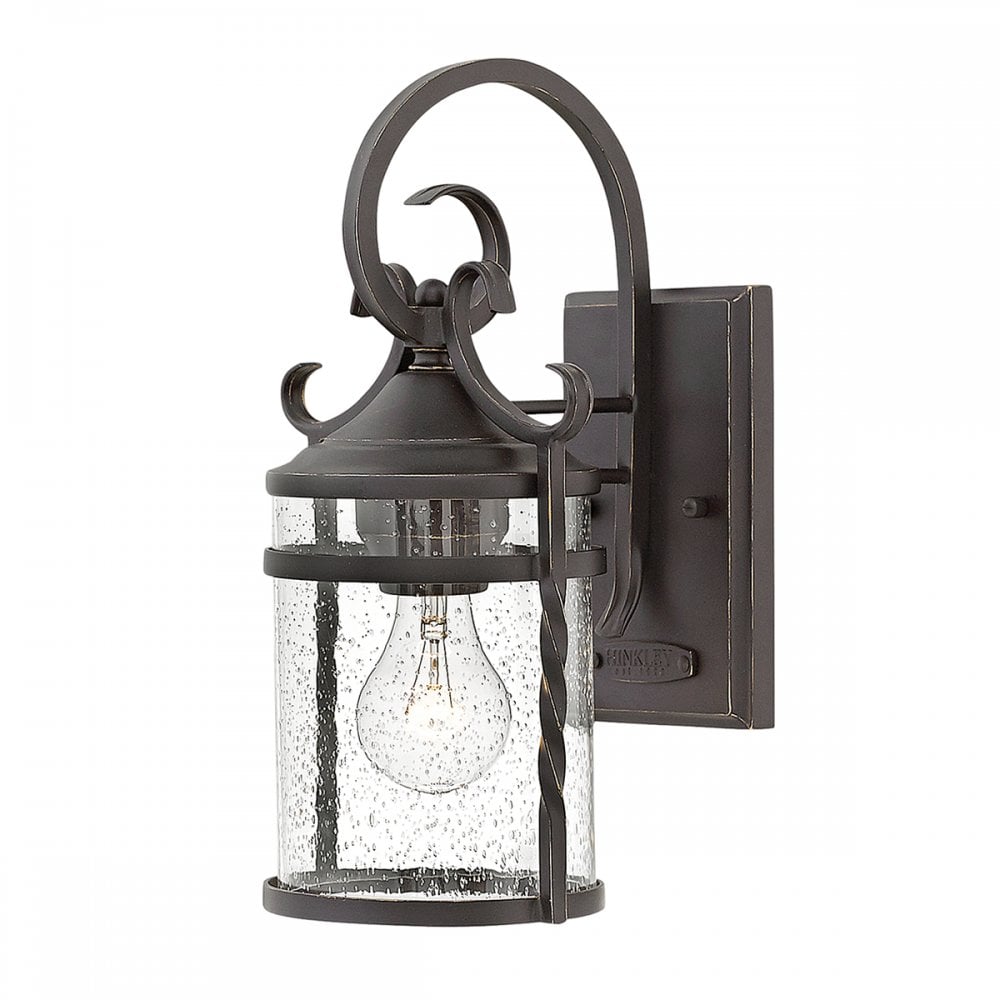Casa Classic Outdoor Small Wall Light In Olde Black Finish HK-CASA-S