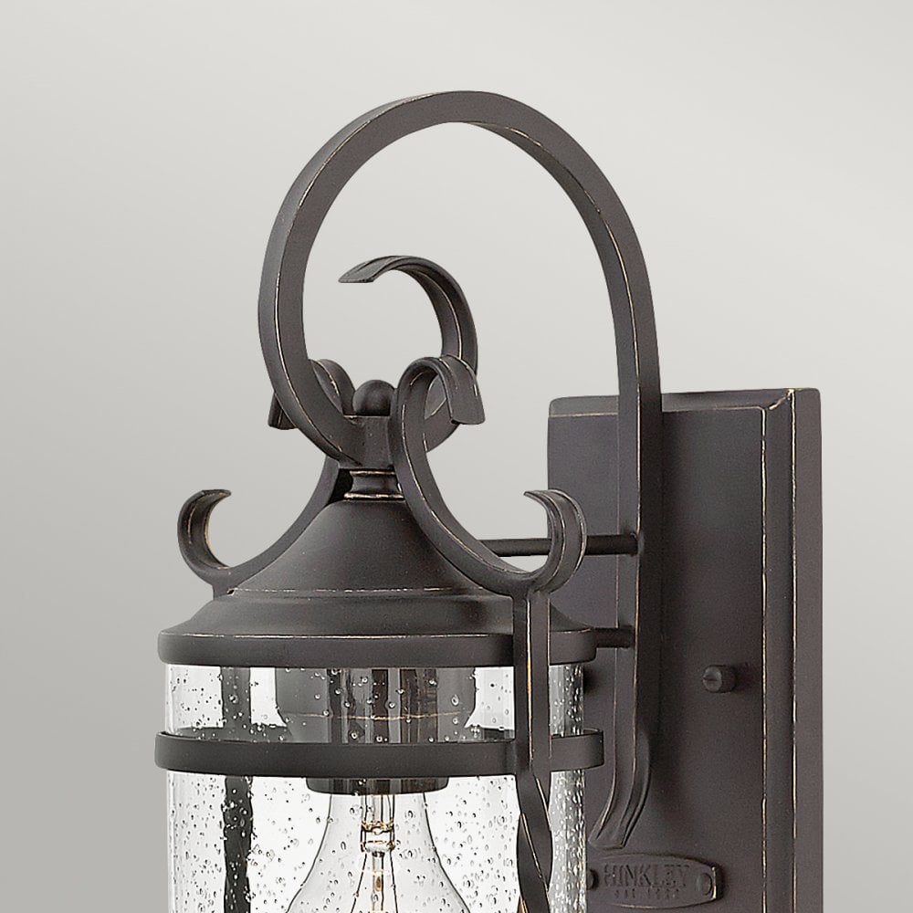 Casa Classic Outdoor Small Wall Light In Olde Black Finish HK-CASA-S