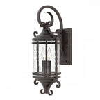 Casa Classic Outdoor Medium Wall Light In Olde Black Finish HK-CASA-M