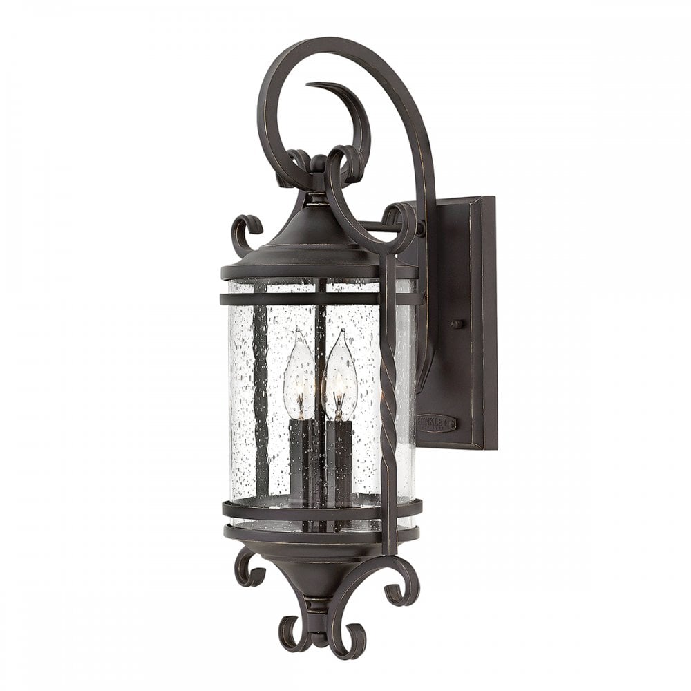 Casa Classic Outdoor Medium Wall Light In Olde Black Finish HK-CASA-M