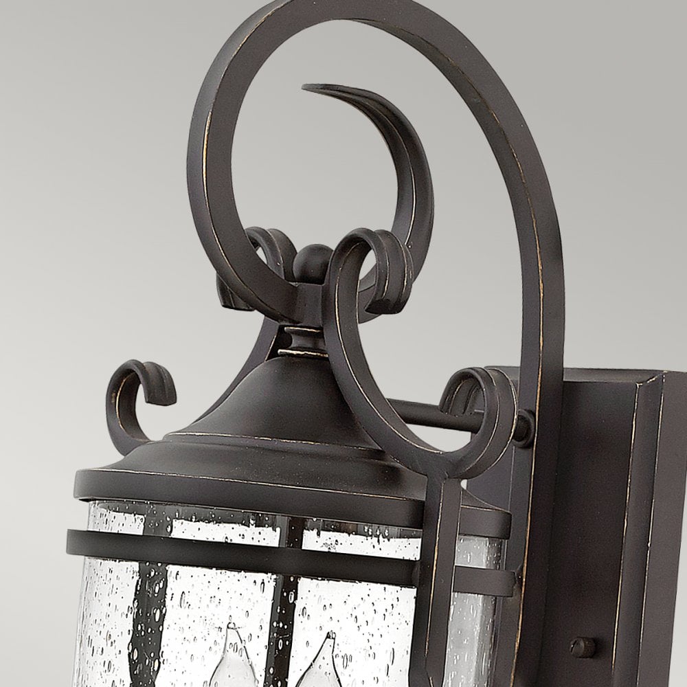 Casa Classic Outdoor Medium Wall Light In Olde Black Finish HK-CASA-M