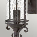 Casa Classic Outdoor Medium Wall Light In Olde Black Finish HK-CASA-M