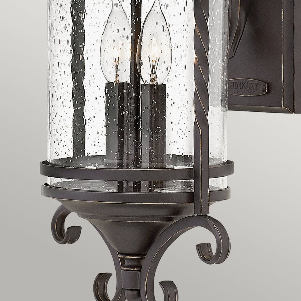 Casa Classic Outdoor Medium Wall Light In Olde Black Finish HK-CASA-M