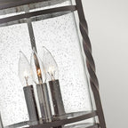 Casa Classic 3 Light Outdoor Chain Lantern In Olde Black Finish HK-CASA8