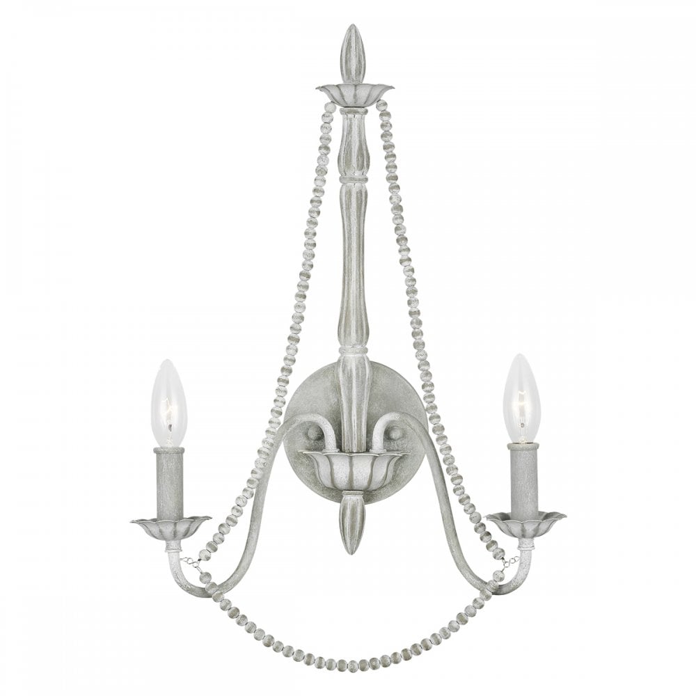 Maryville Traditional 2 Light Wall Light In Weathered Washed Grey Finish FE-MARYVILLE2