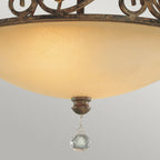 Chateau 2 Light Semi Flush Ceiling Light In Mocha Bronze Finish FE-CHATEAU-SF