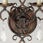 Chateau 2 Light Wall Light In Mocha Bronze Finish FE-CHATEAU2