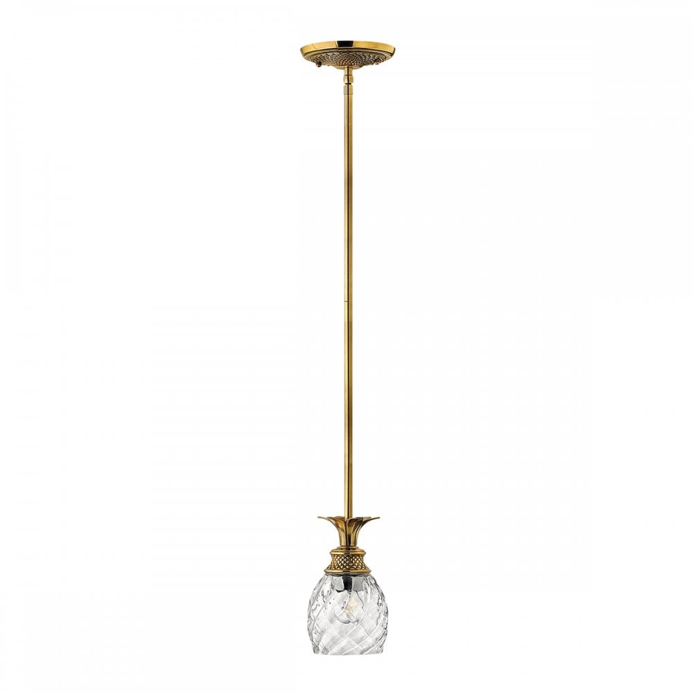 Plantation Ceiling Pendant Light In Burnished Brass Finish HK-PLANTATION-MP-BB