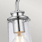 Braelyn 3 Light Vintage Bathroom Wall Light In Polished Chrome Finish QN-BRAELYN3-PC