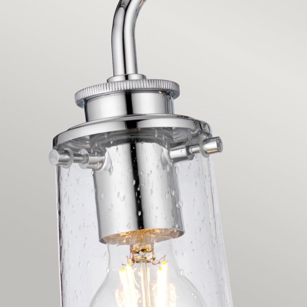 Braelyn 3 Light Vintage Bathroom Wall Light In Polished Chrome Finish QN-BRAELYN3-PC