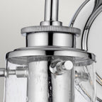 Braelyn 2 Light Vintage Bathroom Wall Light In Polished Chrome Finish QN-BRAELYN2-PC