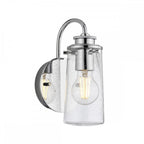 Braelyn 1 Light Vintage Bathroom Wall Light In Polished Chrome Finish QN-BRAELYN1-PC