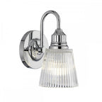 Addison 1 Light Wall Light In Polished Chrome Finish IP44 QN-ADDISON1-BATH
