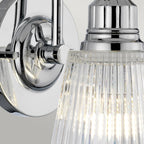 Addison 1 Light Wall Light In Polished Chrome Finish IP44 QN-ADDISON1-BATH