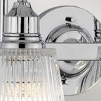 Addison 2 Light Wall Light In Polished Chrome Finish IP44 QN-ADDISON2-BATH