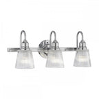 Addison 3 Light Wall Light In Polished Chrome Finish IP44 QN-ADDISON3-BATH