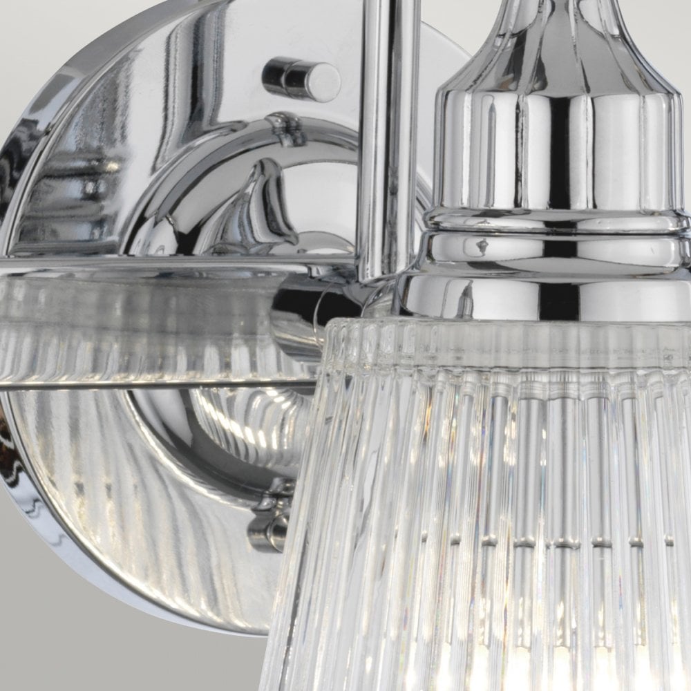 Addison 3 Light Wall Light In Polished Chrome Finish IP44 QN-ADDISON3-BATH