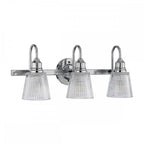 Addison 3 Light Wall Light In Polished Chrome Finish IP44 QN-ADDISON3-BATH