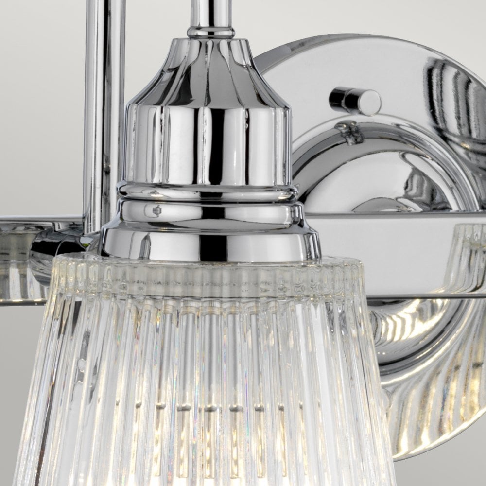Addison 4 Light Wall Light In Polished Chrome Finish IP44 QN-ADDISON4-BATH