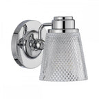 Hudson 1 Light Bathroom Wall Light In Polished Chrome Finish QN-HUDSON1-BATH
