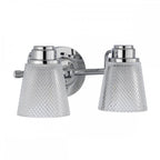 Hudson 2 Light Bathroom Wall Light In Polished Chrome Finish QN-HUDSON2-BATH