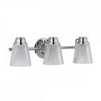 Hudson 3 Light Bathroom Wall Light In Polished Chrome Finish QN-HUDSON3-BATH