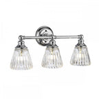 Keynes 3 Light Bathroom Wall Light In Polished Chrome Finish QN-KEYNES3-BATH