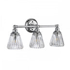 Keynes 3 Light Bathroom Wall Light In Polished Chrome Finish QN-KEYNES3-BATH