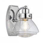 Scholar 1 Light Wall Light In Polished Chrome Finish IP44 QN-SCHOLAR1