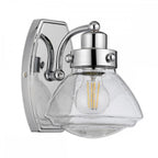 Scholar 1 Light Wall Light In Polished Chrome Finish IP44 QN-SCHOLAR1
