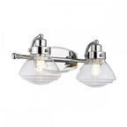 Scholar 2 Light Wall Light In Polished Chrome Finish IP44 QN-SCHOLAR2