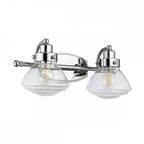 Scholar 2 Light Wall Light In Polished Chrome Finish IP44 QN-SCHOLAR2