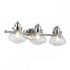Scholar 3 Light Wall Light In Polished Chrome Finish IP44 QN-SCHOLAR3