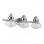 Scholar 3 Light Wall Light In Polished Chrome Finish IP44 QN-SCHOLAR3