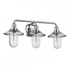 Rigby 3 Light Bathroom Wall Light In Polished Chrome Finish QN-RIGBY3-BATH-PC