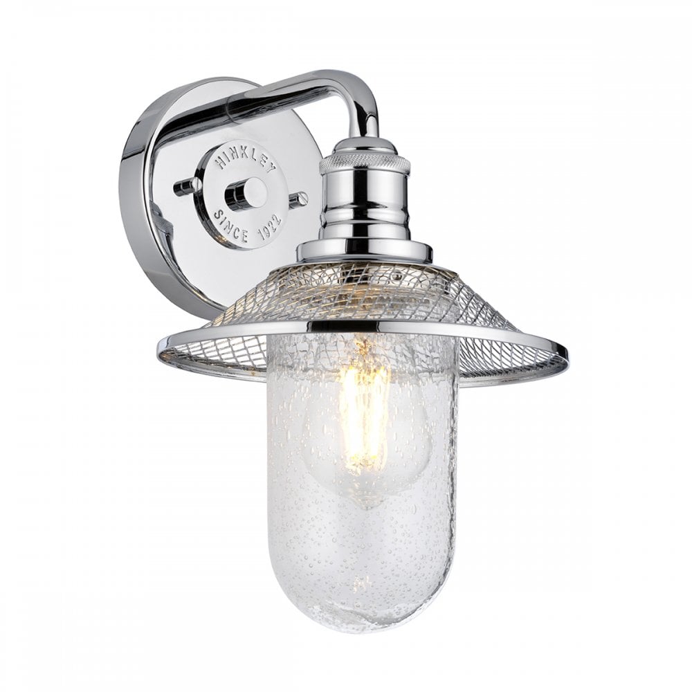 Rigby 1 Light Bathroom Wall Light In Polished Chrome Finish QN-RIGBY1-BATH-PC