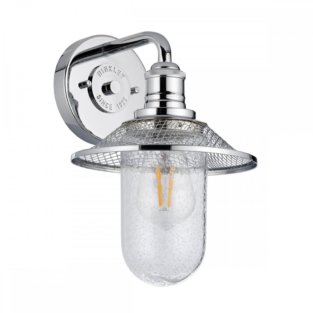 Rigby 1 Light Bathroom Wall Light In Polished Chrome Finish QN-RIGBY1-BATH-PC