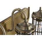 Urban Restoration 3 Light Bathroom Wall Light In Dark Antique Brass Finish QN-URBANREST3