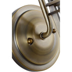 Urban Restoration 1 Light Bathroom Wall Light In Dark Antique Brass Finish QN-URBANREST1