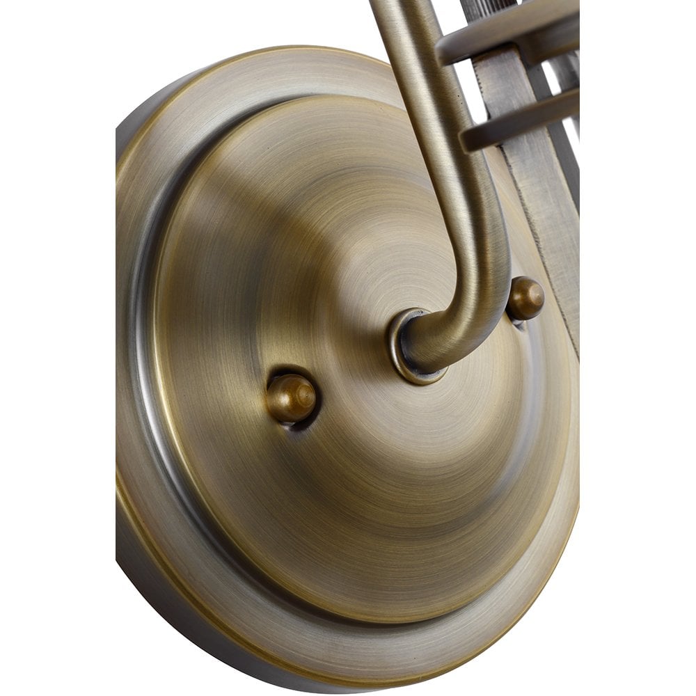 Urban Restoration 1 Light Bathroom Wall Light In Dark Antique Brass Finish QN-URBANREST1