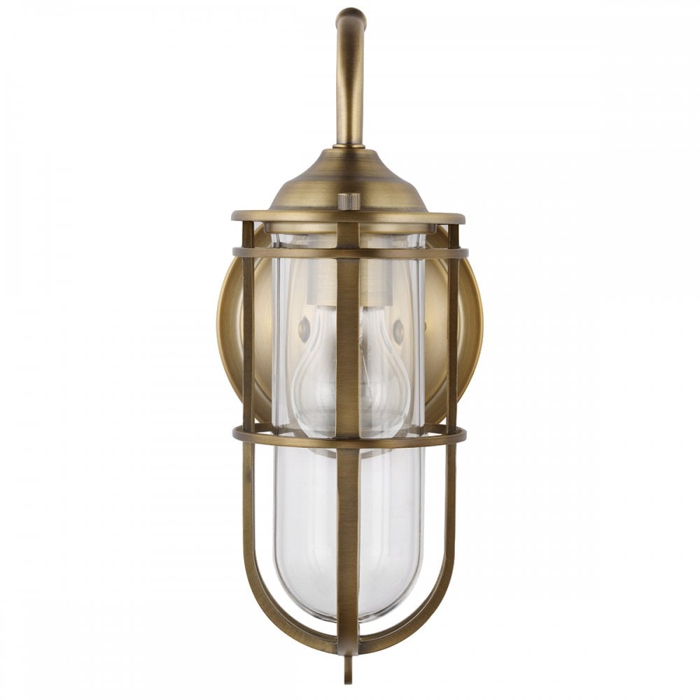 Urban Restoration 1 Light Bathroom Wall Light In Dark Antique Brass Finish QN-URBANREST1