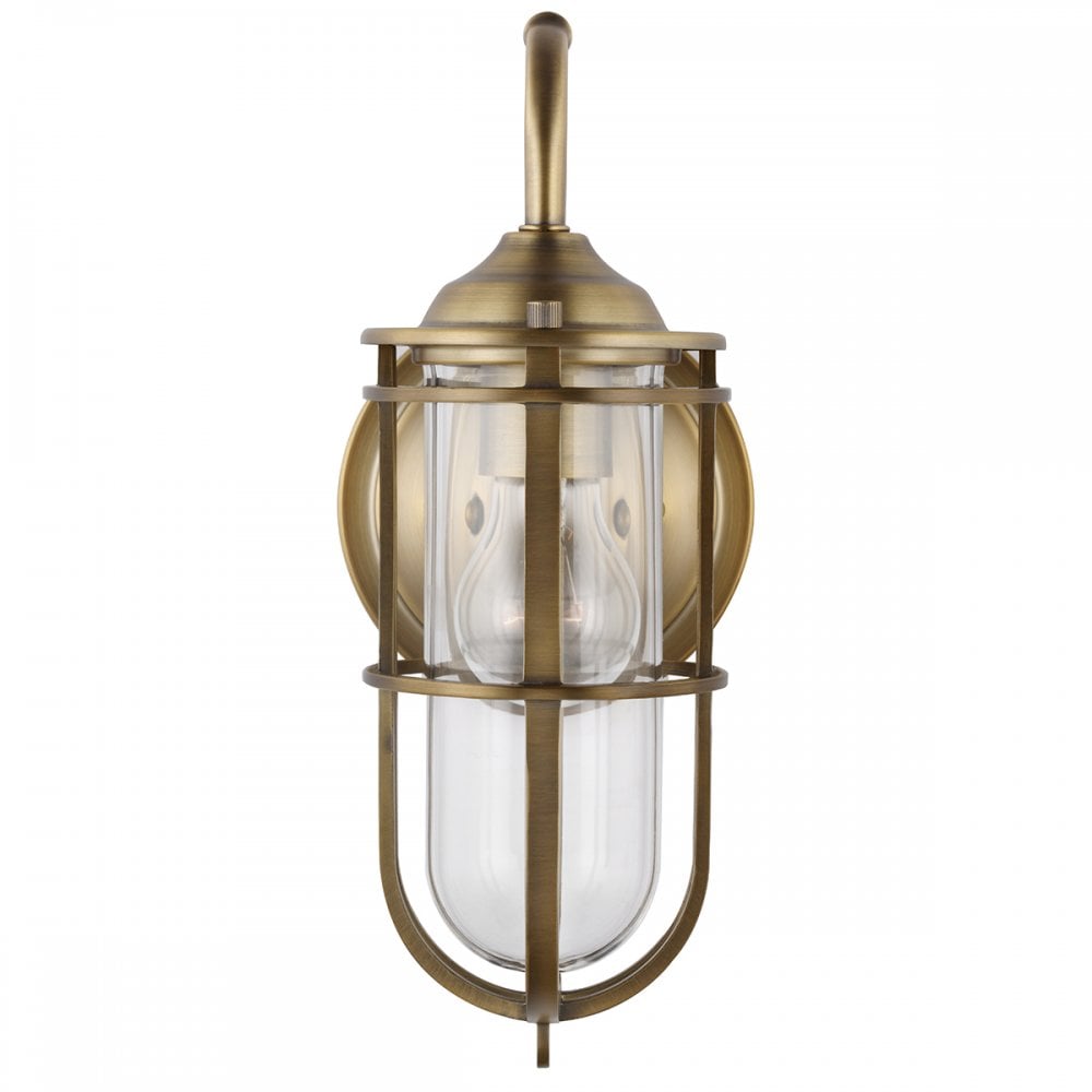 Urban Restoration 1 Light Bathroom Wall Light In Dark Antique Brass Finish QN-URBANREST1