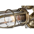 Urban Restoration 3 Light Bathroom Semi Flush Ceiling Light In Dark Antique Brass QN-URBANREST-3SF
