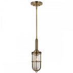 Urban Restoration 1 Light Bathroom Ceiling Pendant Light In Dark Antique Brass QN-URBANREST-MP